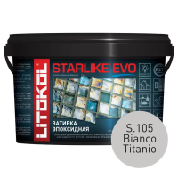 Затирка эпоксидная Litokol Starlike EVO S.105 белый титан 1 кг L0485130002