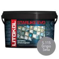Затирка эпоксидная Litokol Starlike EVO S.115 серый шелк 5 кг L0485150004