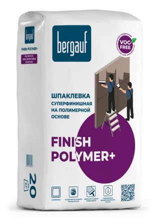 Шпаклевка финишная Bergauf Finish Polymer+ 20 кг