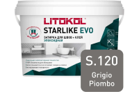 Затирка эпоксидная Litokol Starlike EVO S.120 свинцово-серый 5 кг L0485160004