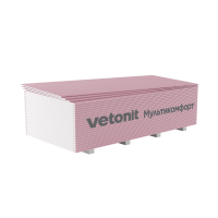 Гипсокартон Vetonit (Gyproc) Мультикомфорт 12,5х1200х2500 мм звукоизоляционный влаго-огнестойкий (48)