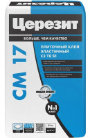 Клей для плитки высокоэластичный Церезит CM 17 (класс С2ТE S1) 25 кг