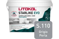 Затирка эпоксидная Litokol Starlike EVO S.110 жемчужно-серый 1 кг L0485140002