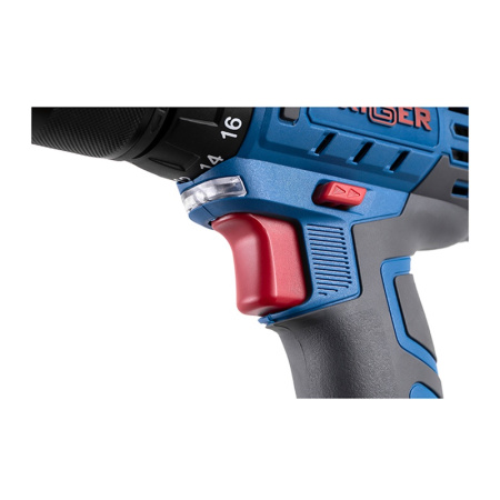 Дрель-шуруповерт Trigger 20103, 2 аккумулятора Li-ion (1,5Ач), 18V, 13 мм, 42 Нм, слайдер, кейс