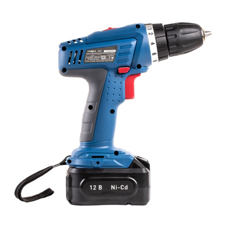 Дрель-шуруповерт Trigger 20001, 2 аккумулятора (1,5Ач), 10 мм, 12V, кейс