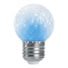 Лампа-строб Feron LB-377 Шарик прозрачный E27 1W 230V синий 38211