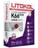 Клей для толстослойной укладки плитки, керамогранита и камня Litokol LITOFLOOR K66 EVO 25 кг (С2)