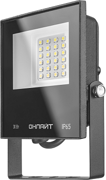 Прожектор светодиодный 71 658 OFL-30-6K-BL-IP65-LED 30Вт 6000К IP65 2400лм черн. ОНЛАЙТ 71658
