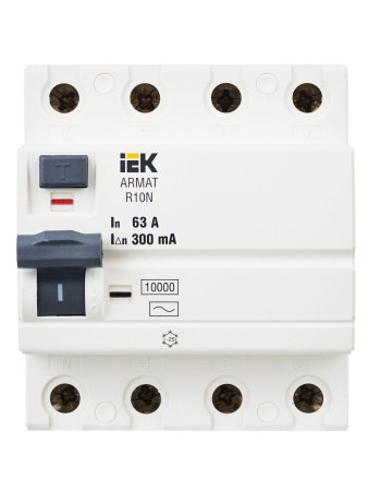 IEK ARMAT ВДТ R10N 4P 63А 300мА тип AC