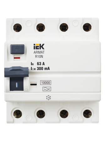 IEK ARMAT ВДТ R10N 4P 63А 300мА тип A