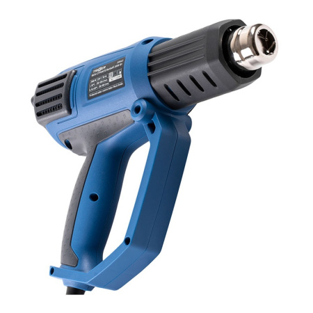Фен строительный сетевой Trigger 20062, 2кВт 50-650°, ЖК дисплей 4 насадки, L кабеля=3м, кейс