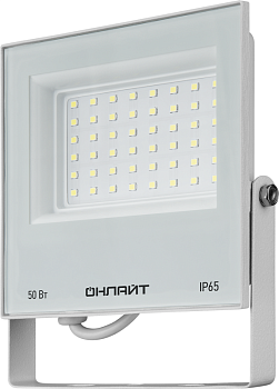 Прожектор светодиодный 90 136 OFL-50-4K-WH-IP65-LED 50Вт 4000К IP65 4000лм бел. ОНЛАЙТ 90136
