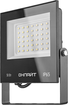 Прожектор светодиодный 71 660 OFL-50-6K-BL-IP65-LED 50Вт 6000К IP65 4000лм черн. ОНЛАЙТ 71660