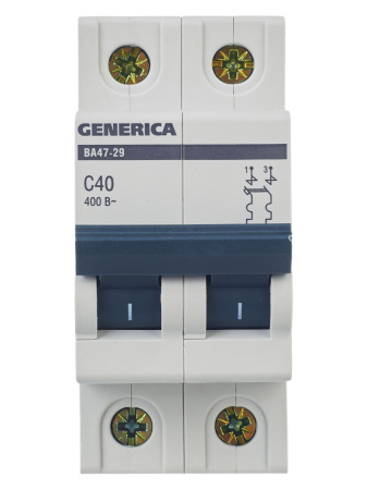 IEK GENERICA Авт. выкл. ВА47-29 2Р 40А 4,5кА х-ка С