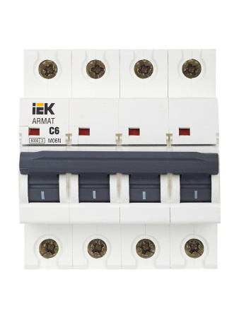 IEK ARMAT Автоматический выключатель M06N 4P C 6А