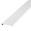Рейка сплошная S-дизайн 3 м A100AS белый жемчуг с металл.полосой