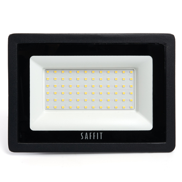 Светодиодный прожектор SAFFIT SFL90-70 IP65 70W 6400K черный 55176
