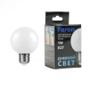 Лампа светодиодная Feron LB-37 Шарик E27 1W 230V 6400K матовый
