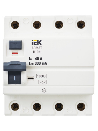 IEK ARMAT ВДТ R10N 4P 40А 300мА тип A