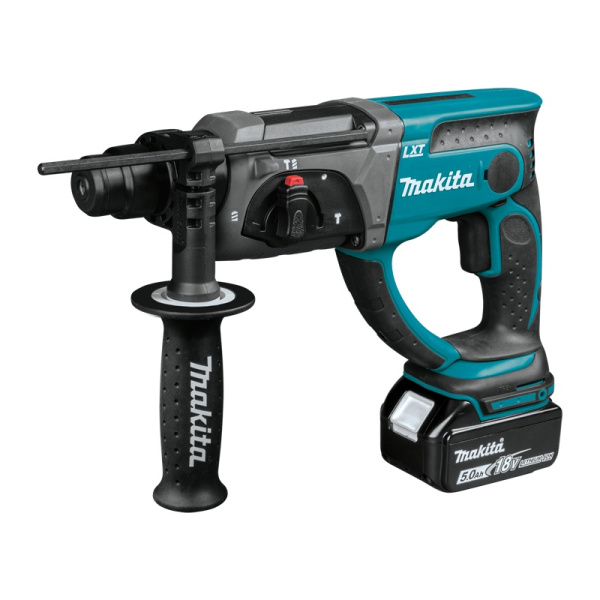 Перфоратор аккумуляторный Makita DHR202RF LXT, SDS-plus, 20 мм, 3 режима, 1,9Дж, 18V, Li-ion 3Ач, кейс