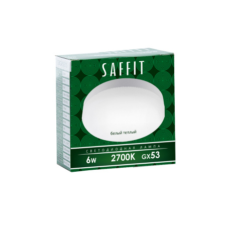 Лампа светодиодная SAFFIT SBGX5306 GX53 6W 230V 2700K